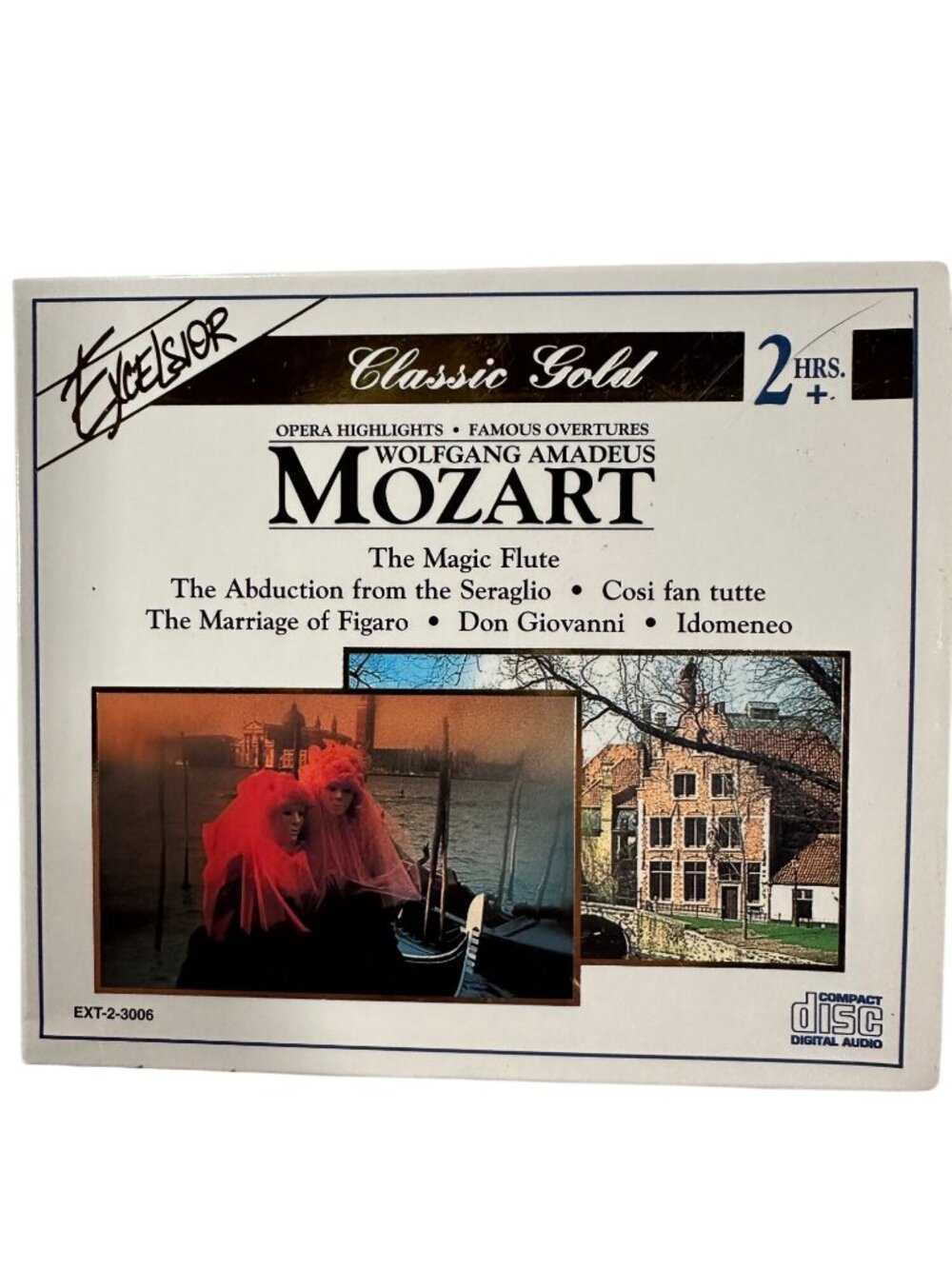 Mozart Classic Gold Opera Highlights & Famous Overtures 2-CD Set Excelsior 1995